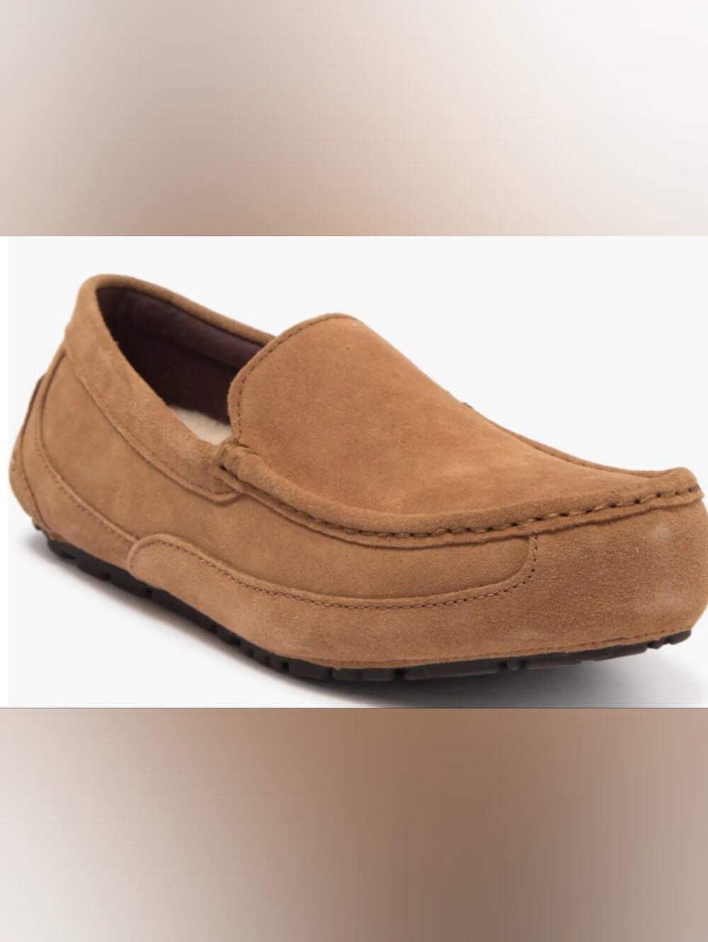 UGG® Alder Shearling Lined Suede Slippers Size 11 Used Exc